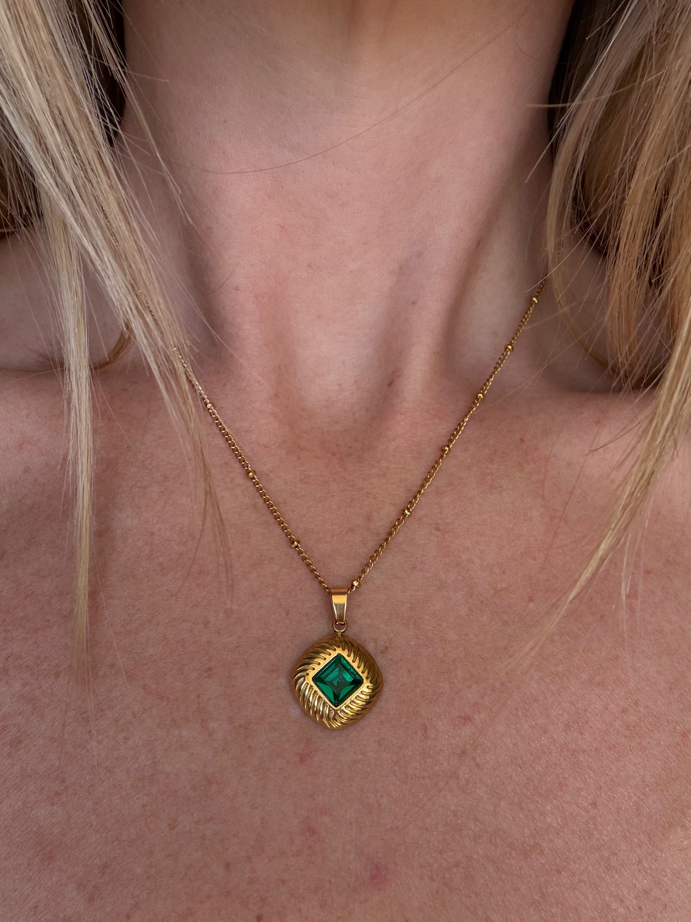 The Lost Queen Necklace - flat lay on jewellery box